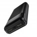 Power Bank Hoco J72A Easy 20000mAh με 2x USB-A και Φωτιζόμενη Ένδειξη Μπαταρίας Μαύρο